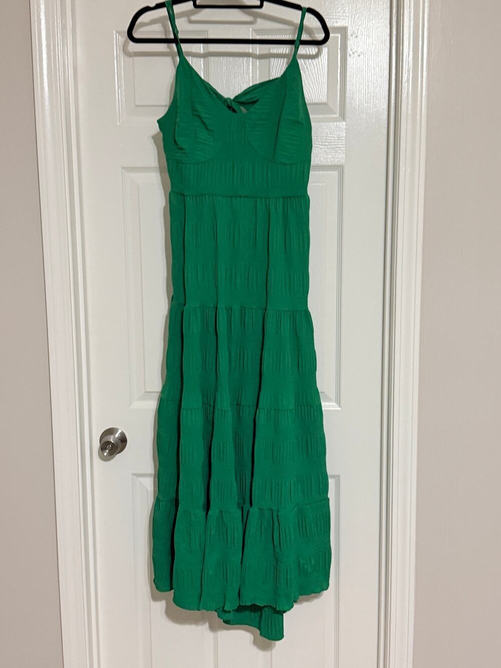 SHEIN Curve Emerald Green Tiered Maxi Dress – Size 1XL